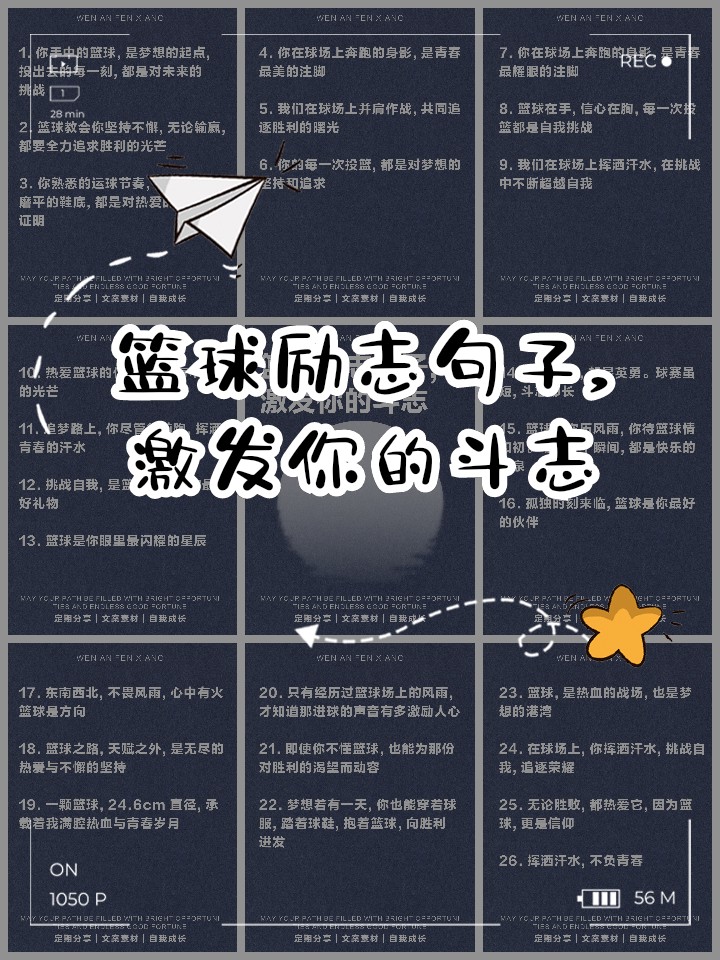 坚持篮球训练的励志语录图片